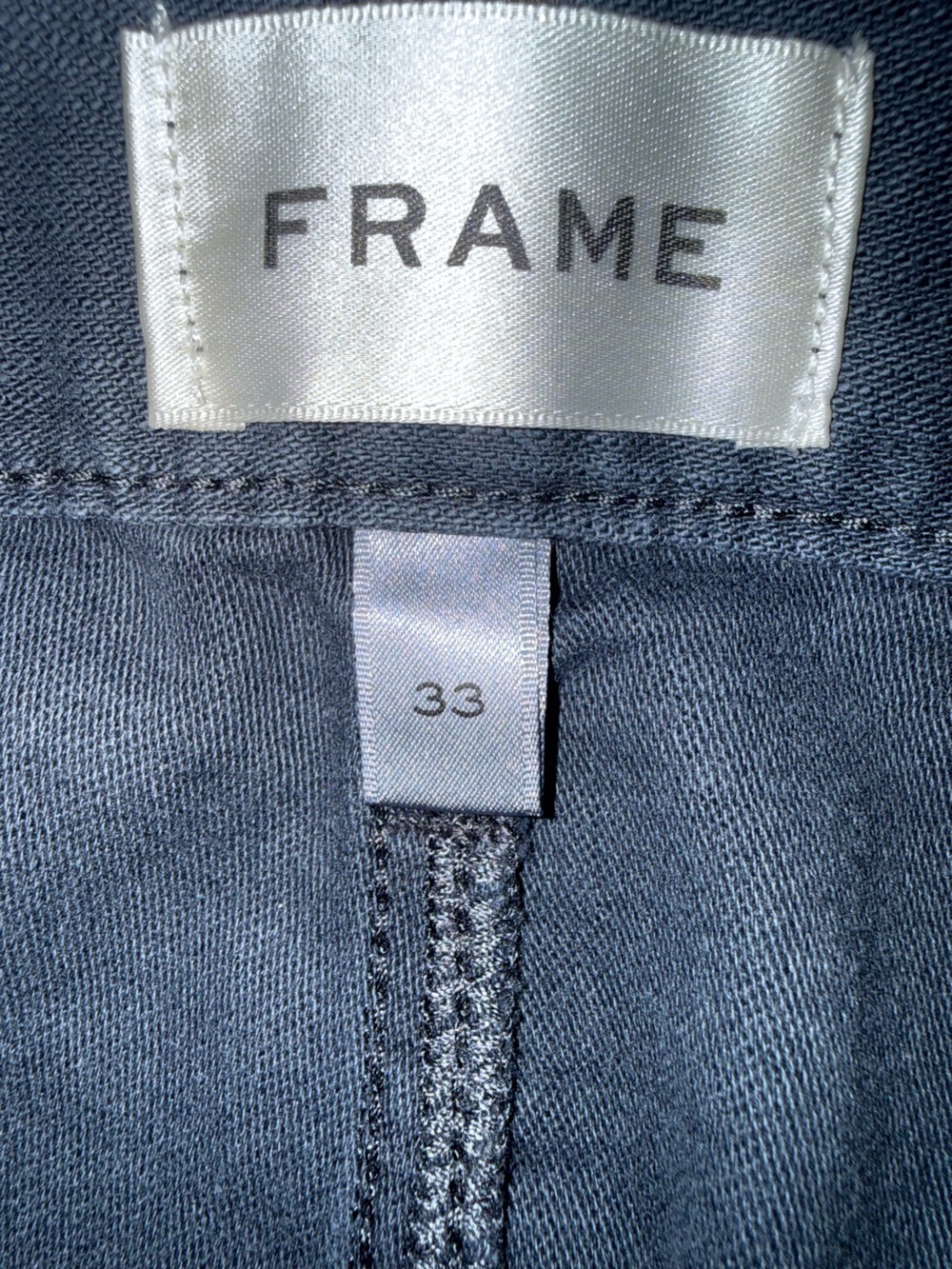 NWT Frame The 70s Cotton-Canvas Wide-Leg Pants, Size 33 - Picture 12 of 13